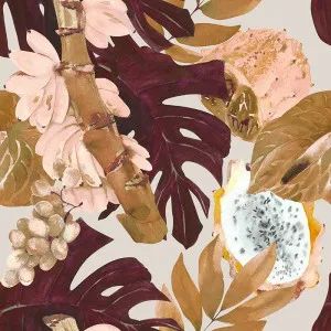 Jungle Tangle Beige Wallpaper by Urban Road, a Wallpaper for sale on Style Sourcebook