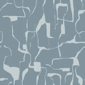Riversong Dusty Blue Wallpaper by Urban Road, a Wallpaper for sale on Style Sourcebook