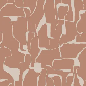 Riversong Rust Orange Wallpaper by Urban Road, a Wallpaper for sale on Style Sourcebook