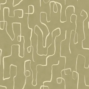 Woven Waters Sage Green Wallpaper by Urban Road, a Wallpaper for sale on Style Sourcebook