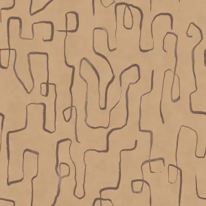 Woven Waters Caramel Beige Wallpaper by Urban Road, a Wallpaper for sale on Style Sourcebook