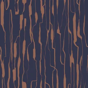 Forest Etchings Indigo Timber Wallpaper by Urban Road, a Wallpaper for sale on Style Sourcebook