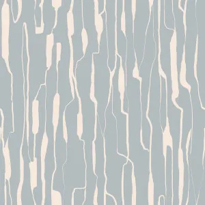 Forest Etchings Muted Blue Wallpaper by Urban Road, a Wallpaper for sale on Style Sourcebook