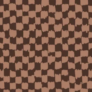 Checkerboard Cocoa Brown Wallpaper by Urban Road, a Wallpaper for sale on Style Sourcebook