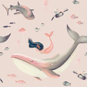 Under the Sea Bubblegum Pink Wallpaper by Urban Road, a Wallpaper for sale on Style Sourcebook