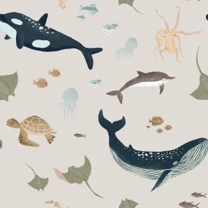 Whale of a Time Coastal Shell Wallpaper by Urban Road, a Wallpaper for sale on Style Sourcebook