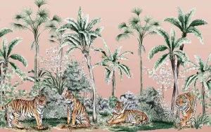 Tiger King Blush Wallpaper by Urban Road, a Wallpaper for sale on Style Sourcebook