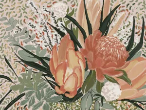 Floral Blush II Wallpaper by Urban Road, a Wallpaper for sale on Style Sourcebook
