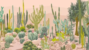 Desert Paradise Sunset Clay Wallpaper by Urban Road, a Wallpaper for sale on Style Sourcebook