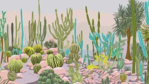 Desert Paradise Sunrise Glow Wallpaper by Urban Road, a Wallpaper for sale on Style Sourcebook