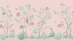 Frolic Among the Flowers Petal Pink Wallpaper by Urban Road, a Wallpaper for sale on Style Sourcebook