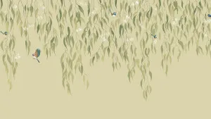 Eucalytpus Waterfall Soft Olive Wallpaper by Urban Road, a Wallpaper for sale on Style Sourcebook