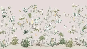 Frolic Among the Flowers Botanic Beige Wallpaper by Urban Road, a Wallpaper for sale on Style Sourcebook