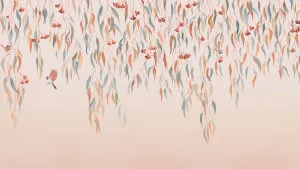 Eucalytpus Waterfall Wildflower Blush Wallpaper by Urban Road, a Wallpaper for sale on Style Sourcebook