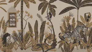 Boho Jungle Dreams Desert Brown Wallpaper by Urban Road, a Wallpaper for sale on Style Sourcebook