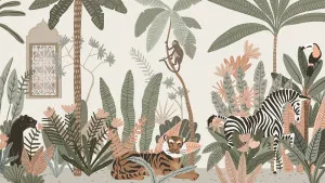 Boho Jungle Dreams Sandy Drift Wallpaper by Urban Road, a Wallpaper for sale on Style Sourcebook