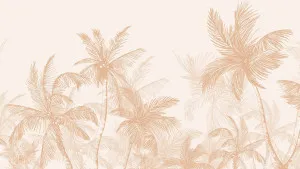 Palm Tree Haze Sandy Orange Wallpaper by Urban Road, a Wallpaper for sale on Style Sourcebook