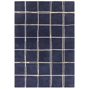 Asiatic Albany Grid Marine by Asiatic London, a Contemporary Rugs for sale on Style Sourcebook
