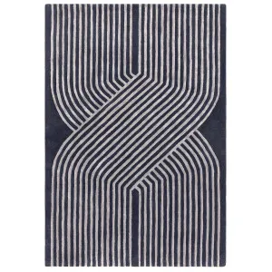 Asiatic Matrix Solsitice Navy by Asiatic London, a Contemporary Rugs for sale on Style Sourcebook