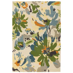 Asiatic Reef 11 Floral Green Multi by Asiatic London, a Contemporary Rugs for sale on Style Sourcebook
