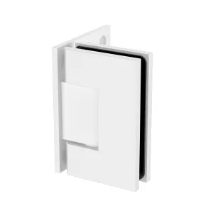 Boston Heavy Duty Wall to Glass Hinge with XL Type L Mounting Plate -White by Estelle, a Bathroom Fixtures for sale on Style Sourcebook
