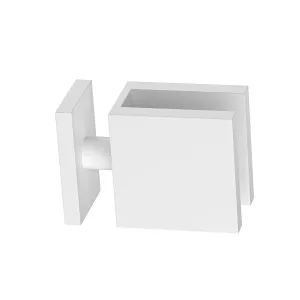 Boston 90 Degree Glass to Glass Clamp White by Estelle, a Bathroom Fixtures for sale on Style Sourcebook