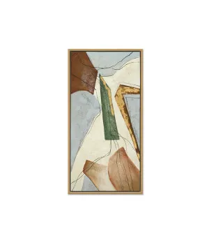 Hand-Painted Earthen Flow I Wall Art Canvas 125cm x 65cm by Luxe Mirrors, a Artwork & Wall Decor for sale on Style Sourcebook