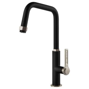 Gessi Officine Swivel Kitchen Mixer Tap Matte Black 60051-599 by Gessi, a Kitchen Taps & Mixers for sale on Style Sourcebook