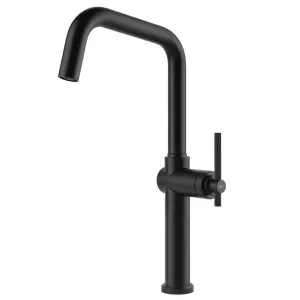 Gessi Habito Swivel Kitchen Mixer Tap Matte Black 60650-299 by Gessi, a Kitchen Taps & Mixers for sale on Style Sourcebook