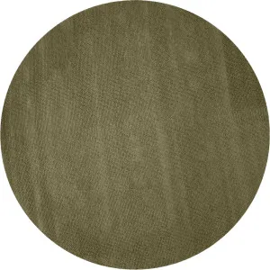 Vesper Round Rug Handknotted Wool | Olive by Tallira by The Rug Collection, a Contemporary Rugs for sale on Style Sourcebook
