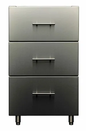 Kalamazoo 304 18" Signature Outdoor Base Cabinet K-3DRW-18-S4 by Kalamazoo, a Outdoor Kitchen for sale on Style Sourcebook