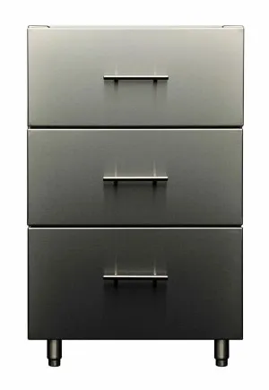 Kalamazoo 304 24" Signature Outdoor Base Cabinet K-3DRW-24-S4 by Kalamazoo, a Outdoor Kitchen for sale on Style Sourcebook