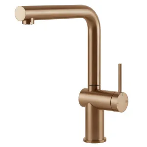 Gessi Inedito Right Angle Swivel Kitchen Mixer Tap Bronze 60431-726 by Gessi, a Kitchen Taps & Mixers for sale on Style Sourcebook