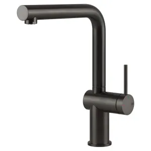 Gessi Inedito Right Angle Swivel Kitchen Mixer Tap Brushed Black 60431-707 by Gessi, a Kitchen Taps & Mixers for sale on Style Sourcebook