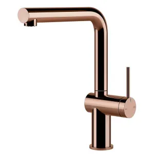 Gessi Inedito Right Angle Swivel Kitchen Mixer Tap Bright Copper 60431-030 by Gessi, a Kitchen Taps & Mixers for sale on Style Sourcebook