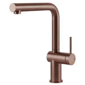 Gessi Inedito Right Angle Swivel Kitchen Mixer Tap Brushed Copper 60431-708 by Gessi, a Kitchen Taps & Mixers for sale on Style Sourcebook