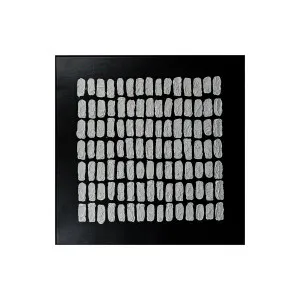 Elodie Framed Canvas 3D Wall Art 105 x 105cm in Black by Luxo Home Decor, a Artwork & Wall Decor for sale on Style Sourcebook