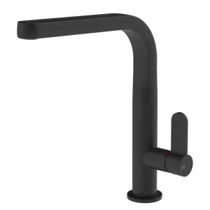 Gessi Helium Right Angle Square Pull Out Spray Tap Matte Black 17316-299 by Gessi, a Kitchen Taps & Mixers for sale on Style Sourcebook
