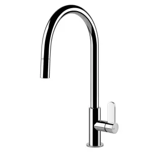 Gessi Helium Pull Out Kitchen Mixer Tap Chrome 60077-031 by Gessi, a Kitchen Taps & Mixers for sale on Style Sourcebook