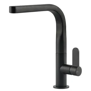Gessi Helium Right Angle Square Swivel Mixer Tap Onyx 17315-985 by Gessi, a Kitchen Taps & Mixers for sale on Style Sourcebook