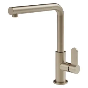 Gessi Helium Right Angle Round Swivel Mixer Tap Brushed Nickel 50105-149 by Gessi, a Kitchen Taps & Mixers for sale on Style Sourcebook