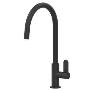 Gessi Helium Pull Out Kitchen Mixer Tap Matte Black 60077-299 by Gessi, a Kitchen Taps & Mixers for sale on Style Sourcebook