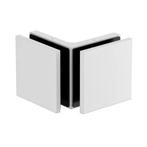 Stealth Glass to Glass Bracket with Cover Plate - White by Estelle, a Bathroom Fixtures for sale on Style Sourcebook