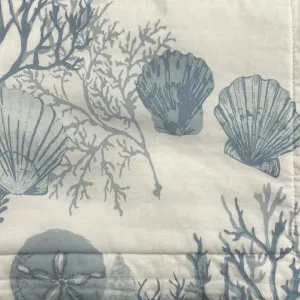 Classic Quilts Coastal Stripe Sea Coral Backing Throw by null, a Throws for sale on Style Sourcebook