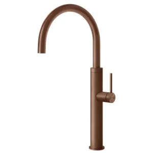 Gessi 316 Smooth Gooseneck Swivel Mixer Tap Copper 60016-708 by Gessi, a Kitchen Taps & Mixers for sale on Style Sourcebook