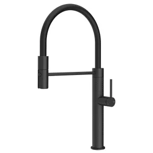 Gessi 316 Meccanica Semi-Professional Pull Out Spray Mixer Tap Matte Black 60220-299 by Gessi, a Kitchen Taps & Mixers for sale on Style Sourcebook