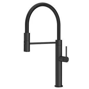 Gessi 316 Smooth Semi-Professional Pull Out Spray Mixer Tap Matte Black 60120-299 by Gessi, a Kitchen Taps & Mixers for sale on Style Sourcebook