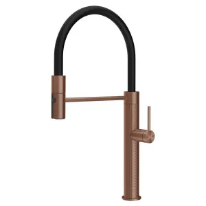 Gessi 316 Meccanica Semi-Professional Pull Out Spray Mixer Tap Copper 60220-708 by Gessi, a Kitchen Taps & Mixers for sale on Style Sourcebook
