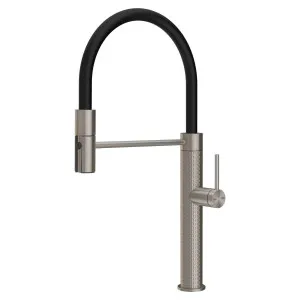 Gessi 316 Meccanica Semi-Professional Pull Out Spray Mixer Tap Stainless Steel 60220-239 by Gessi, a Kitchen Taps & Mixers for sale on Style Sourcebook