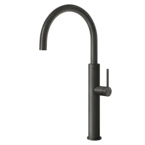 Gessi 316 Smooth Gooseneck Swivel Mixer Tap Brushed Black 60016-707 by Gessi, a Kitchen Taps & Mixers for sale on Style Sourcebook